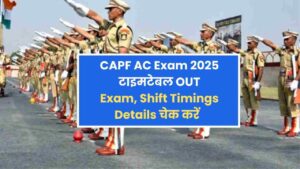 Capf assistant commandant written exam date and time