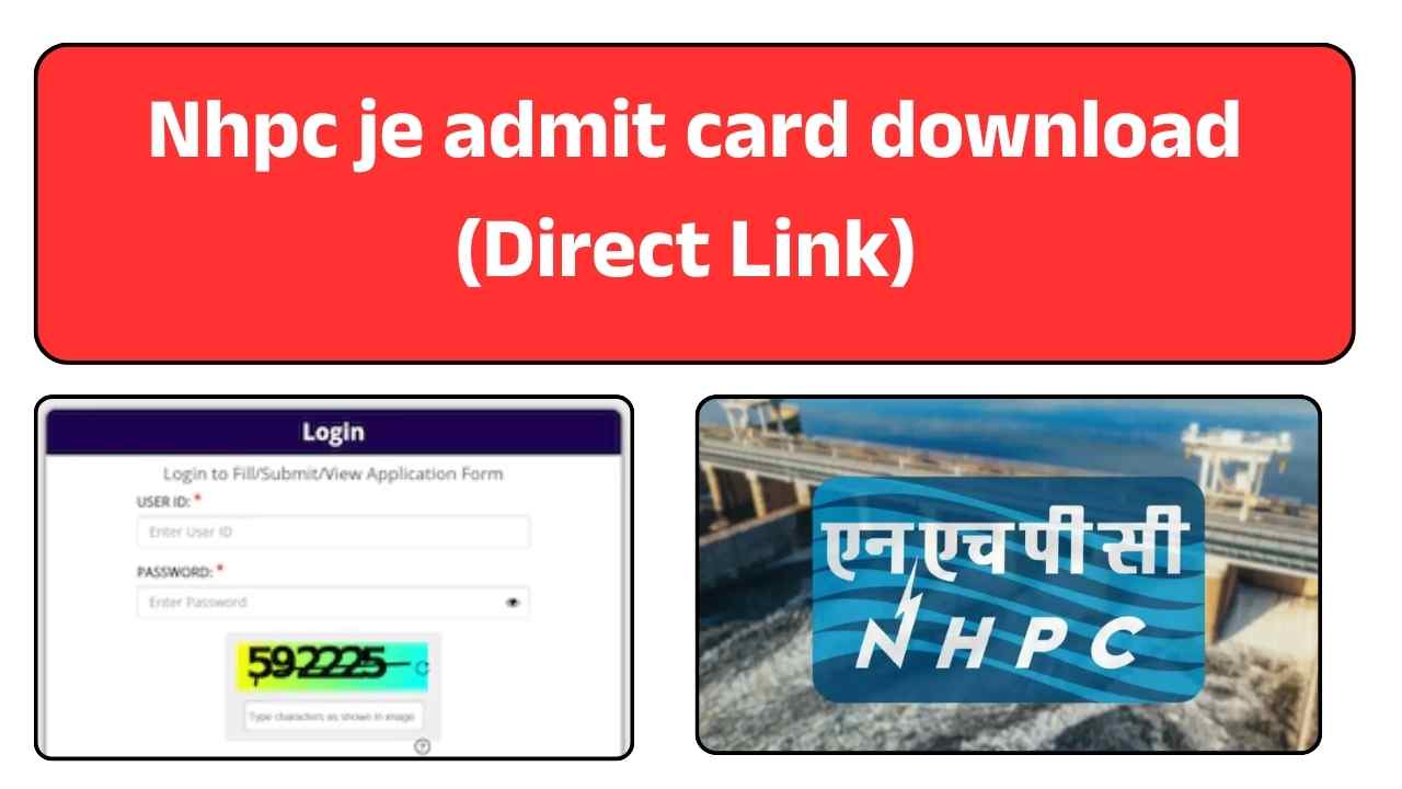 nhpc je admit card