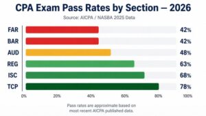 CPA Exam Pass Rates by Section — 2026