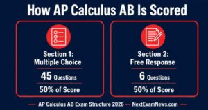 AP Calculus AB Exam Structure Infographic