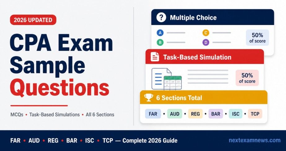 CPA exam sample questions 2026