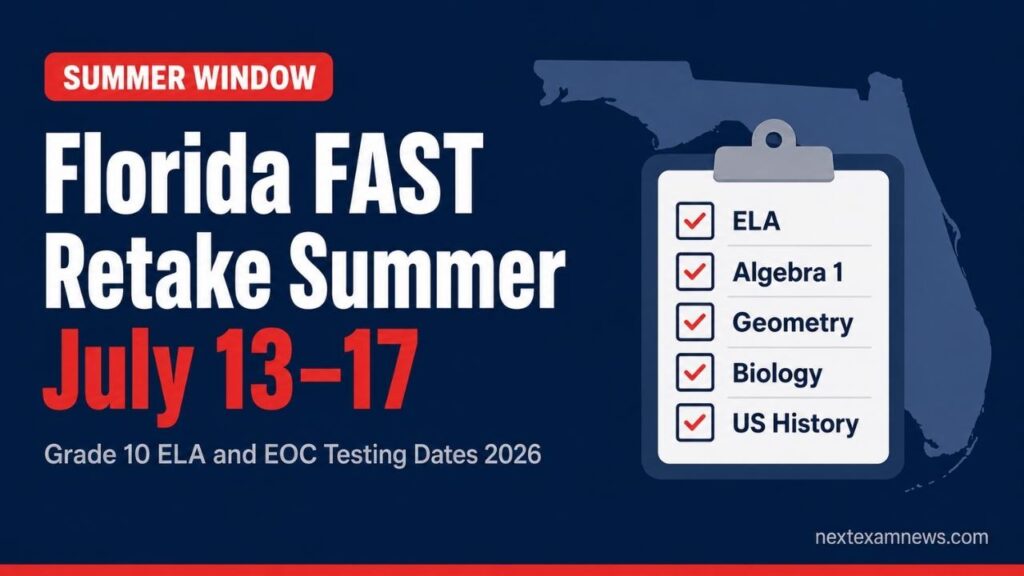 Florida FAST retake summer 2026