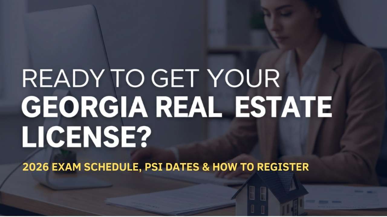 Georgia real estate exam schedule 2026