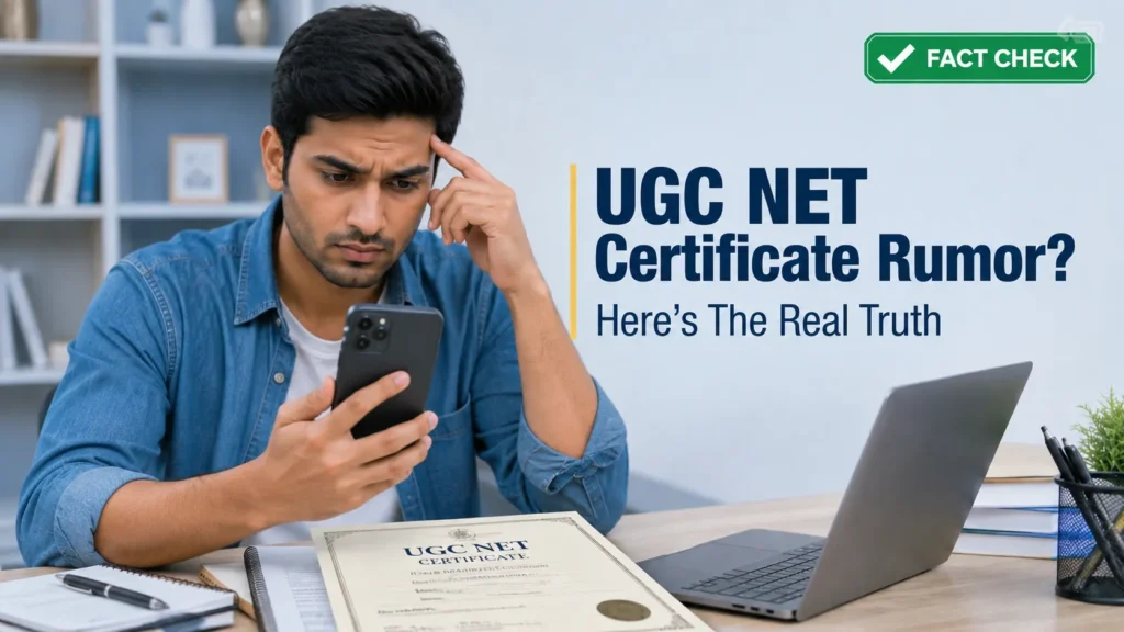 UGC NET Certificate Blocked Without Aadhaar e-KYC