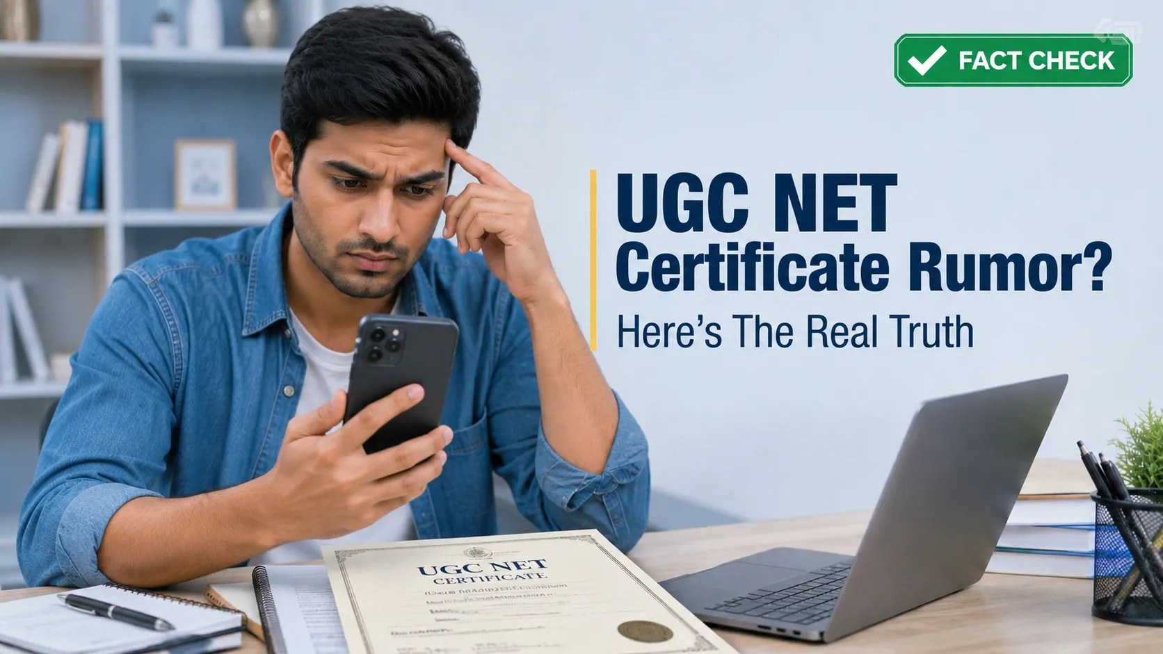 UGC NET Certificate Blocked Without Aadhaar e-KYC