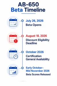AB-650 Beta Timeline