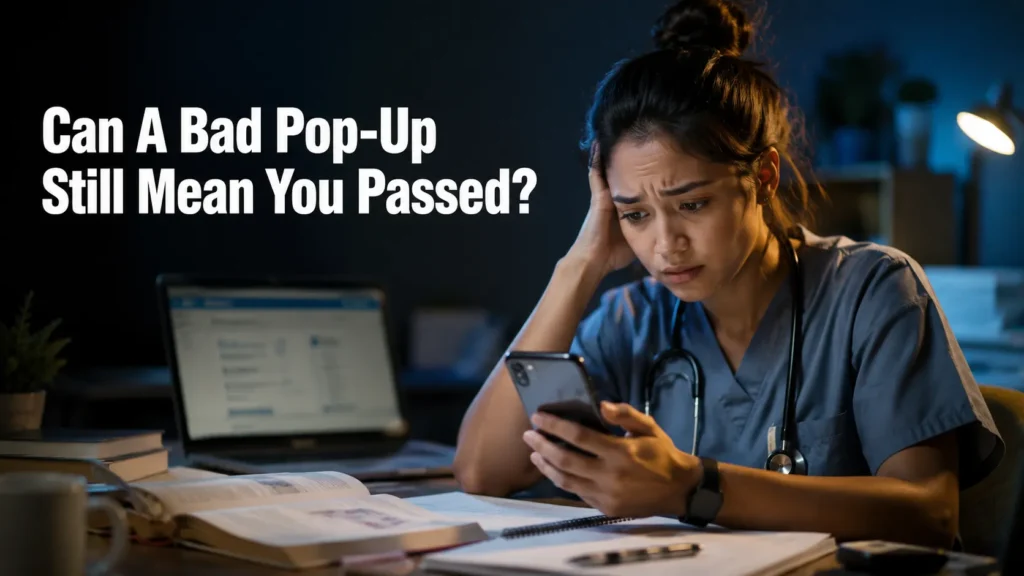 Can you get bad pop up and still pass NCLEX reddit 2026