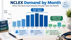 NCLEX demand by month