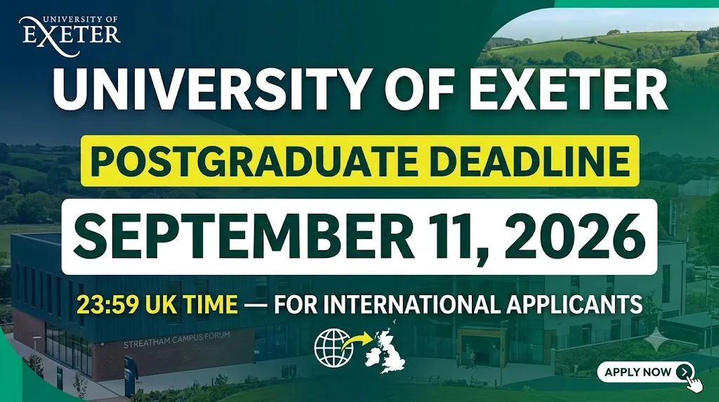 University of Exeter Postgraduate Deadline