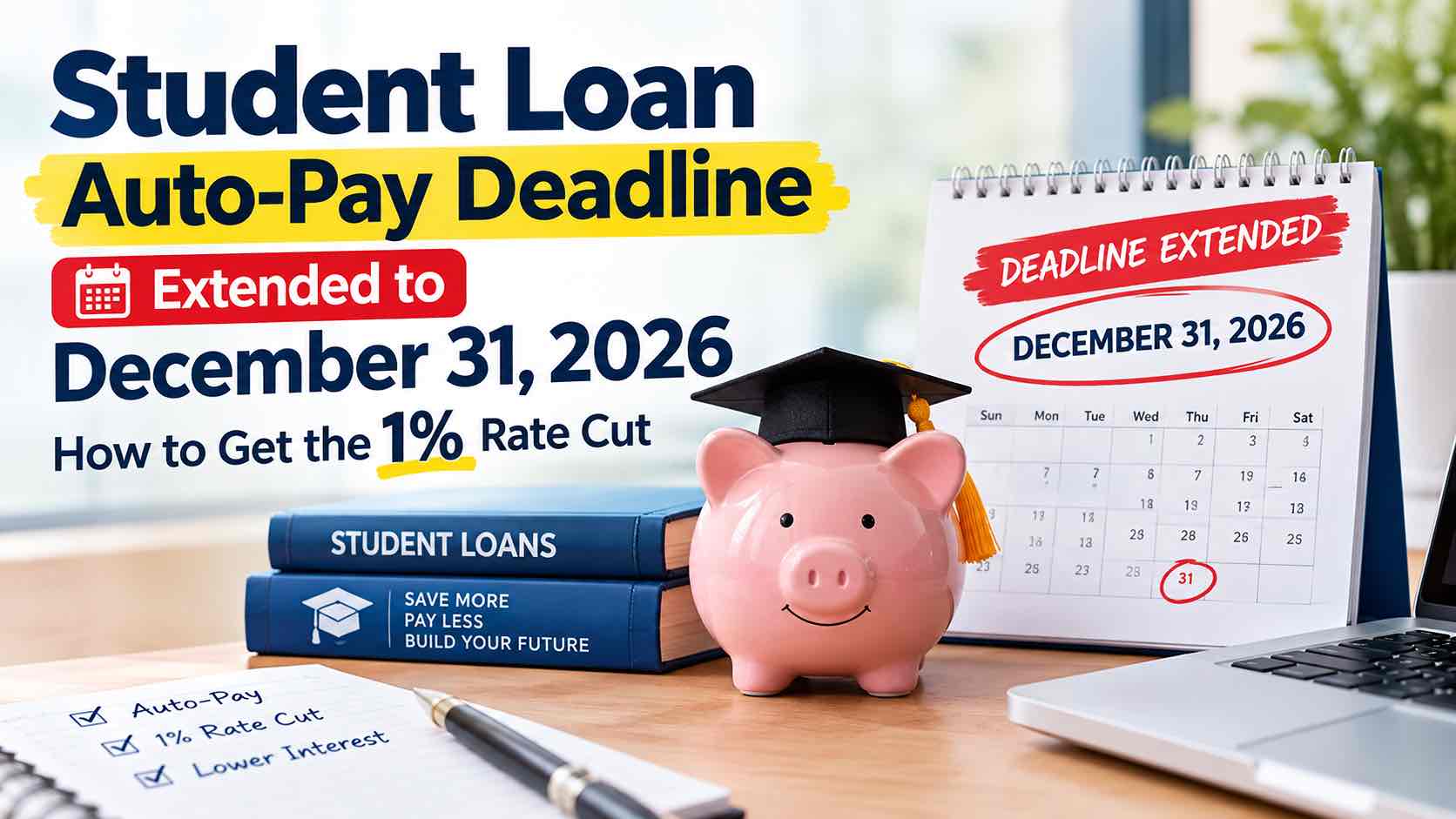 student loan auto pay deadline December 2026