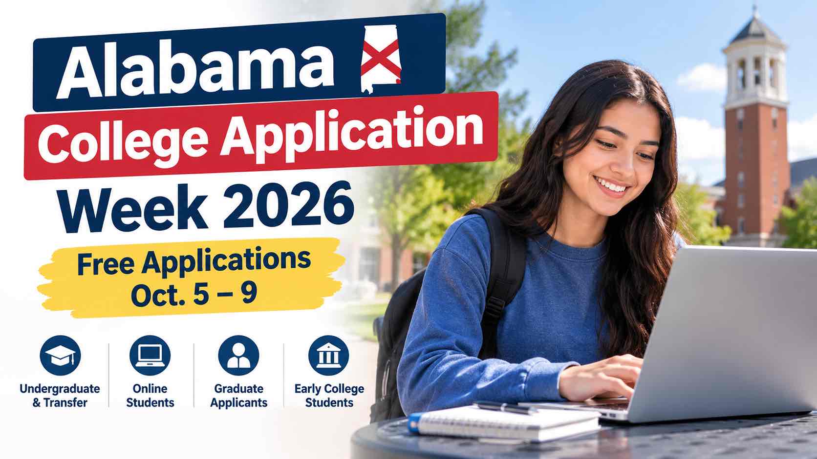 free college application week 2026 Alabama